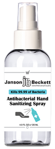 Janson Beckett Disinfecting Hand Sanitizing Spray, 4 OZ 120 ML - Vita-Shoppe.com