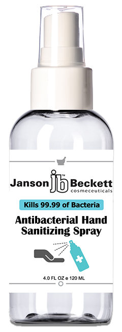 Janson Beckett Disinfecting Hand Sanitizing Spray, 4 OZ 120 ML - Vita-Shoppe.com