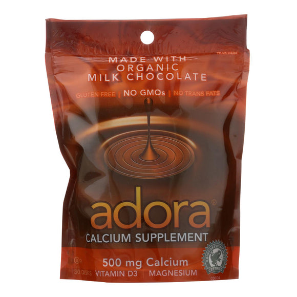 Adora - Chocolate Disk Mlkchc Calc - 1 Each-30 Ct - Vita-Shoppe.com