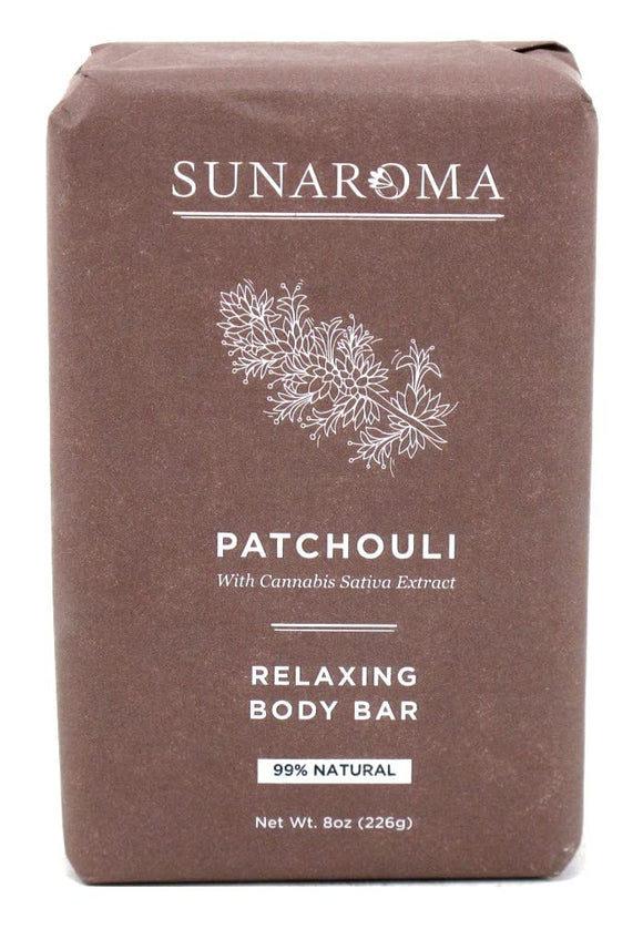 Sunaroma PATCHOULI, Relaxing Body Bar 8 oz/226g - Vita-Shoppe.com