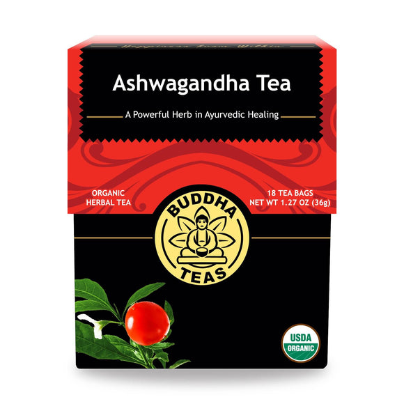 Buddha Teas - Organic Tea - Ashwaghanda - Case Of 6 - 18 Count - Vita-Shoppe.com