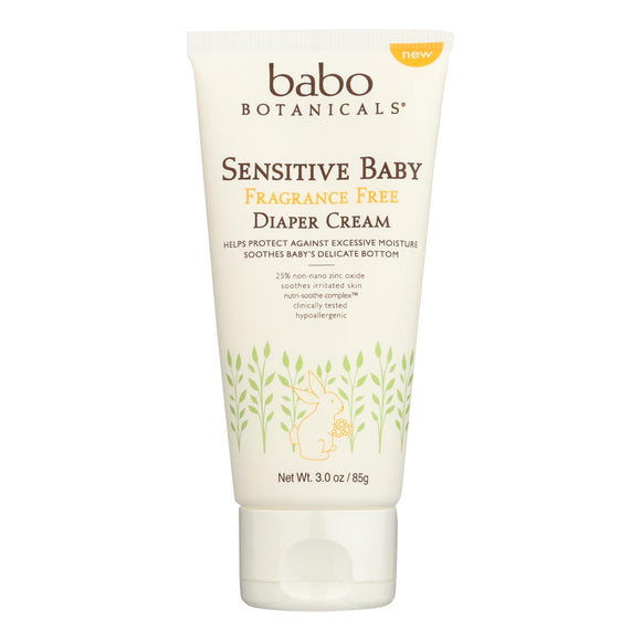 Babo Botanicals - Diaper Cream Sens Fat Free Baby - 1 Each - 3 Oz - Vita-Shoppe.com