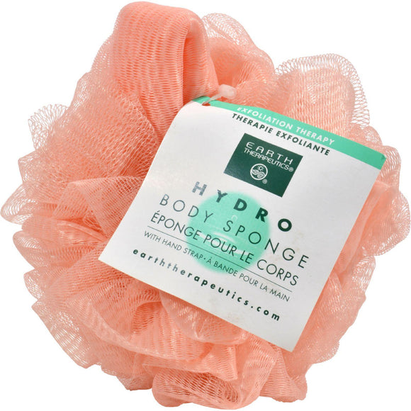 Earth Therapeutics Hydro Body Sponge With Hand Strap Peach - 1 Sponge - Vita-Shoppe.com