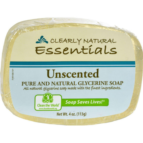 Clearly Natural Glycerine Bar Soap Unscented - 4 Oz - Vita-Shoppe.com