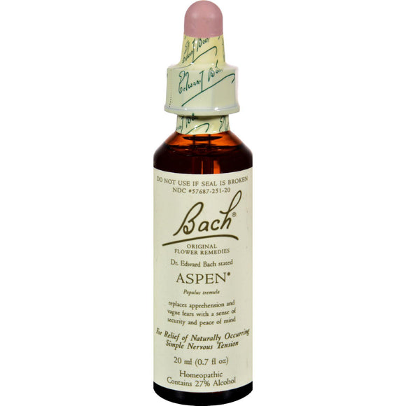 Bach Flower Remedies Essence Aspen - 0.7 Fl Oz - Vita-Shoppe.com