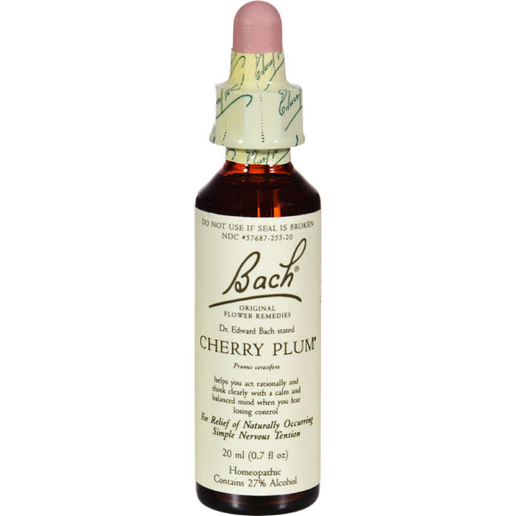 Bach Flower Remedies Essence Cherry Plum - 0.7 Fl Oz - Vita-Shoppe.com
