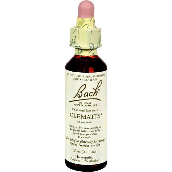 Bach Flower Remedies Essence Clematis - 0.7 Fl Oz - Vita-Shoppe.com