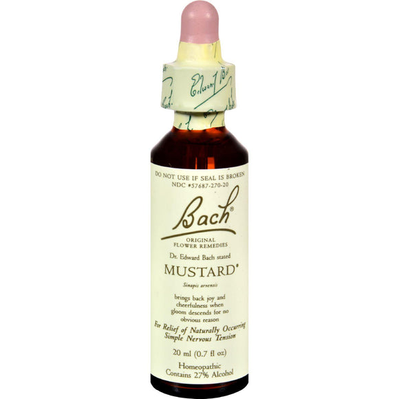 Bach Flower Remedies Essence Mustard - 0.7 Fl Oz - Vita-Shoppe.com
