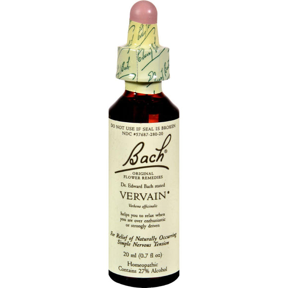 Bach Flower Remedies Essence Vervain - 0.7 Fl Oz - Vita-Shoppe.com