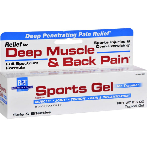 Boericke And Tafel Sports Gel - 2.5 Oz - Vita-Shoppe.com