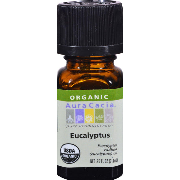 Aura Cacia Organic Eucalyptus - .25 Oz - Vita-Shoppe.com