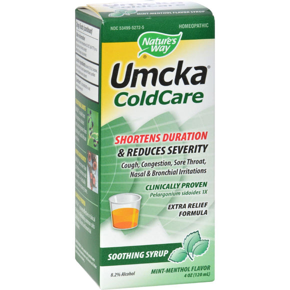 Nature's Way Umcka Coldcare Syrup Menthol - 4 Fl Oz - Vita-Shoppe.com