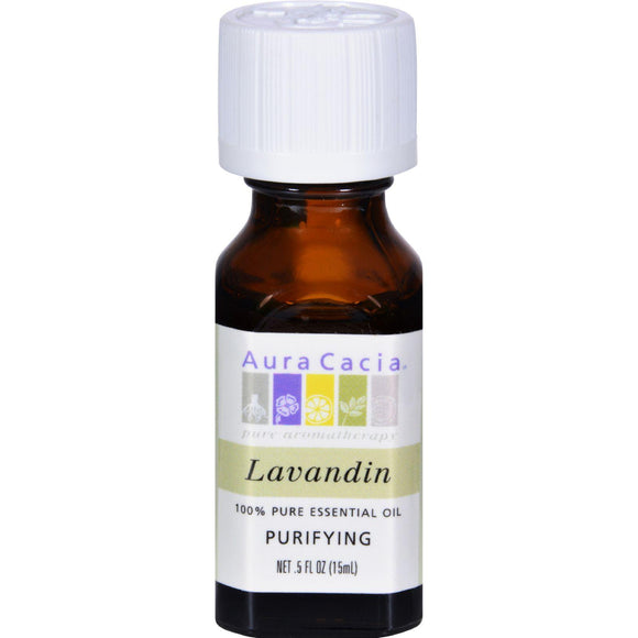 Aura Cacia Pure Essential Oil Lavandin - 0.5 Fl Oz - Vita-Shoppe.com