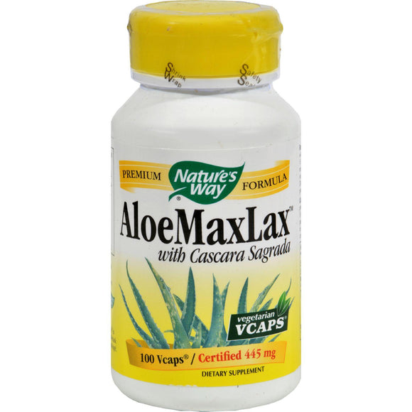 Nature's Way Aloemaxlax With Cascara Sagrada - 100 Vegetarian Capsules - Vita-Shoppe.com