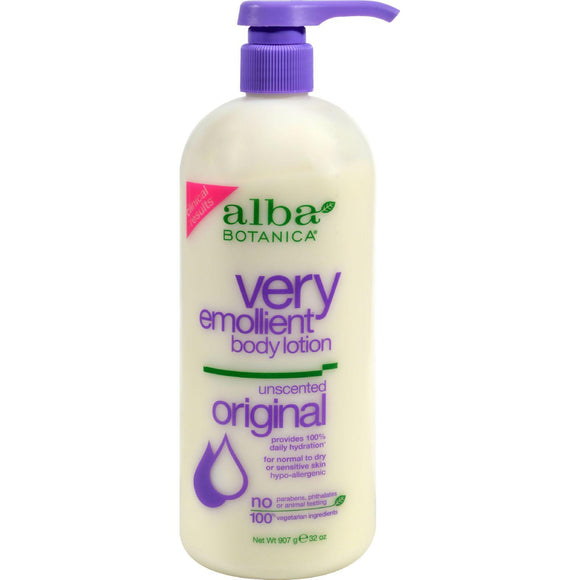 Alba Botanica Very Emollient Body Lotion Unscented - 32 Fl Oz - Vita-Shoppe.com