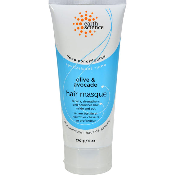 Earth Science Olive And Avocado Deep Conditioning Masque - 6 Fl Oz - Vita-Shoppe.com