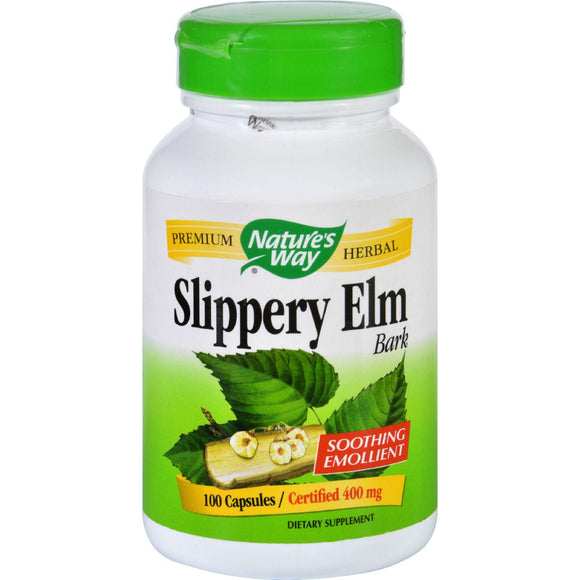 Nature's Way Slippery Elm Bark - 100 Capsules - Vita-Shoppe.com