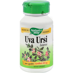 Nature's Way Uva Ursi Leaves - 480 Mg - 100 Capsules - Vita-Shoppe.com