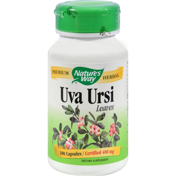Nature's Way Uva Ursi Leaves - 480 Mg - 100 Capsules - Vita-Shoppe.com
