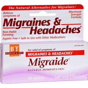 Boericke And Tafel Migraide - 40 Tablets - Vita-Shoppe.com