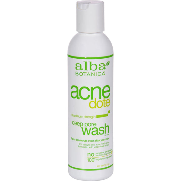 Alba Botanica Natural Acnedote Deep Pore Wash - 6 Fl Oz - Vita-Shoppe.com