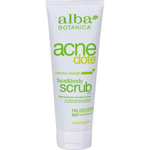 Alba Botanica Natural Acnedote Face And Body Scrub - 8 Fl Oz - Vita-Shoppe.com