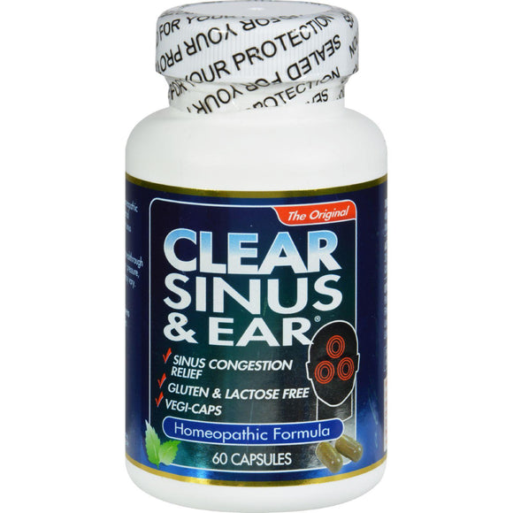 Clear Products Clear Sinus And Ear - 60 Capsules - Vita-Shoppe.com
