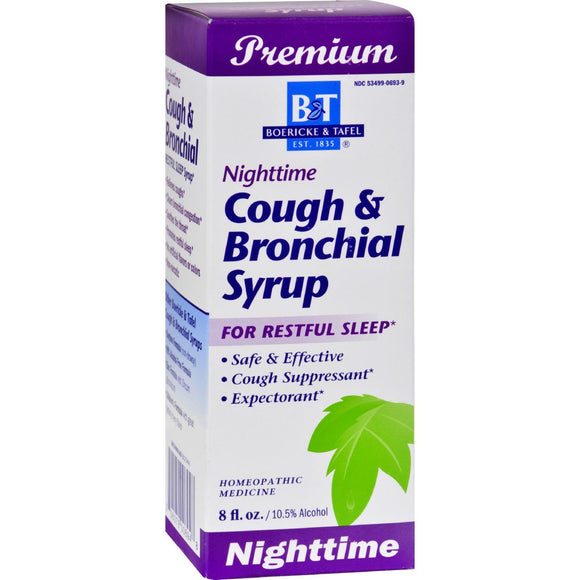 Boericke And Tafel Cough And Bronchial Syrup Nighttime - 8 Fl Oz - Vita-Shoppe.com