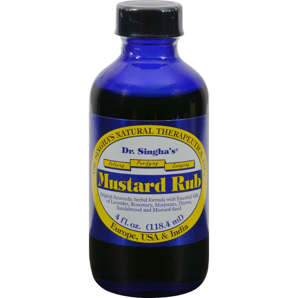 Dr. Singha's Mustard Rub - 4 Fl Oz - Vita-Shoppe.com