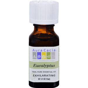 Aura Cacia Pure Essential Oil Eucalyptus - 0.5 Fl Oz - Vita-Shoppe.com