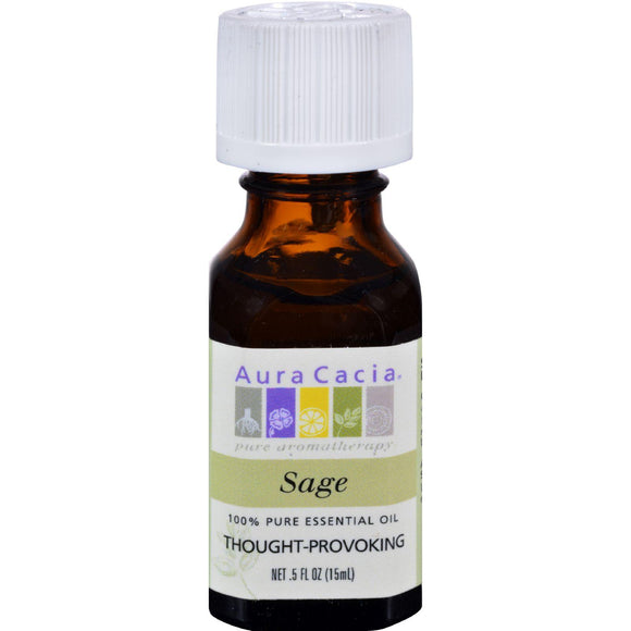 Aura Cacia Essential Oil Sage - 0.5 Fl Oz - Vita-Shoppe.com
