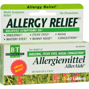 Boericke And Tafel Allergiemittel Alleraide - 40 Tablets - Vita-Shoppe.com