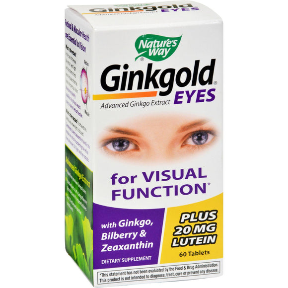 Nature's Way Ginkgold Eyes - 60 Tablets - Vita-Shoppe.com