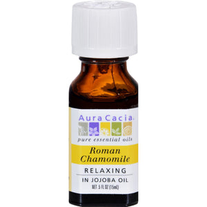 Aura Cacia Roman Chamomile Pure Essential Oil - 0.5 Fl Oz - Vita-Shoppe.com