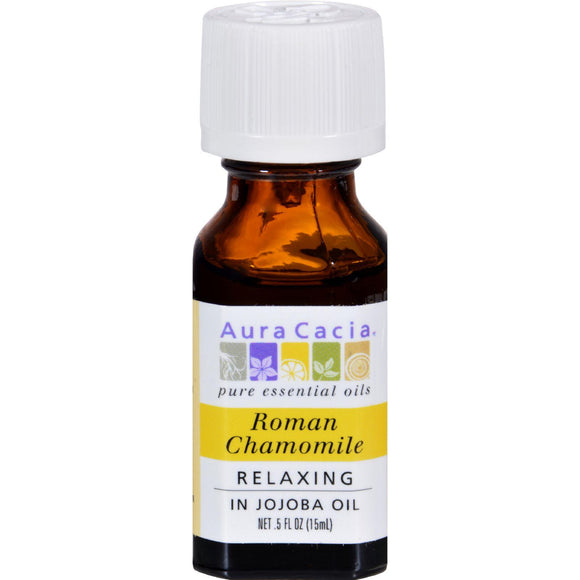 Aura Cacia Roman Chamomile Pure Essential Oil - 0.5 Fl Oz - Vita-Shoppe.com