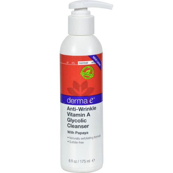 Derma E Vitamin A Glycolic Cleaners - 6 Fl Oz - Vita-Shoppe.com