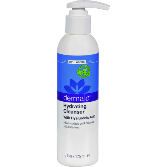 Derma E Hyaluronic Hydrating Cleanser - 6 Fl Oz - Vita-Shoppe.com