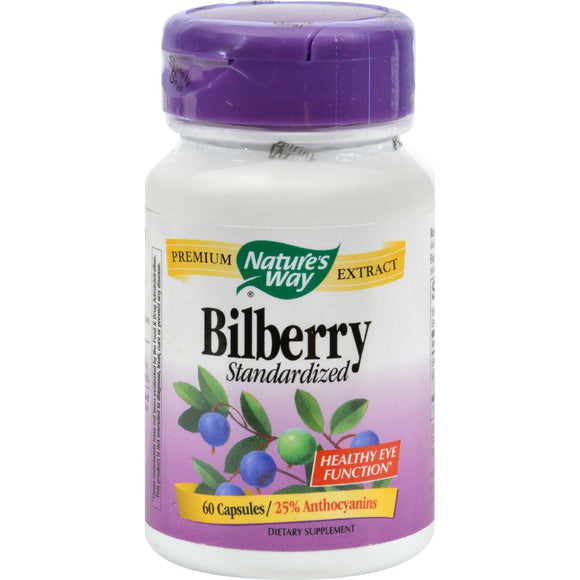Nature's Way Bilberry Standardized - 60 Capsules - Vita-Shoppe.com