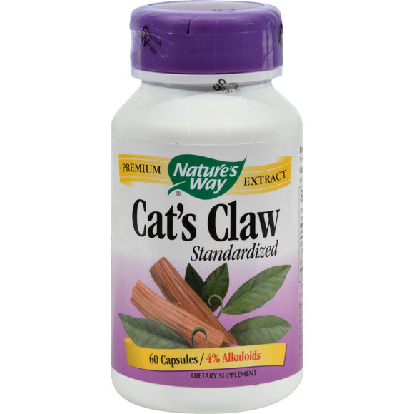 Nature's Way Cats Claw Standardized - 60 Capsules - Vita-Shoppe.com