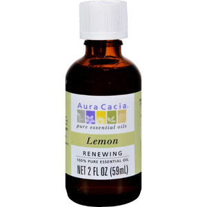 Aura Cacia Essential Oil - Lemon - 2 Fl Oz - Vita-Shoppe.com