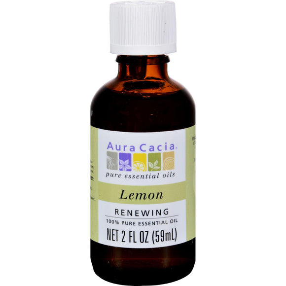 Aura Cacia Essential Oil - Lemon - 2 Fl Oz - Vita-Shoppe.com