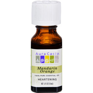 Aura Cacia 100% Pure Essential Oil Mandarin Orange - 0.5 Fl Oz - Vita-Shoppe.com
