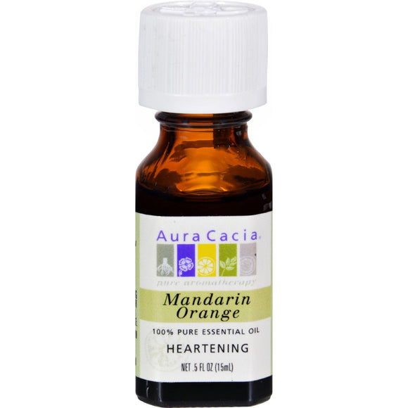 Aura Cacia 100% Pure Essential Oil Mandarin Orange - 0.5 Fl Oz - Vita-Shoppe.com