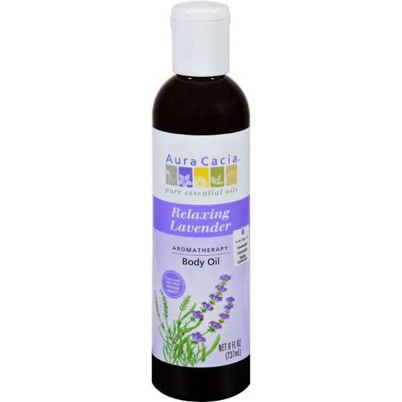 Aura Cacia Aromatherapy Body Oil Lavender Harvest - 8 Fl Oz - Vita-Shoppe.com