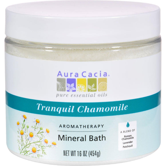 Aura Cacia Aromatherapy Mineral Bath Tranquility Chamomile - 16 Oz - Vita-Shoppe.com
