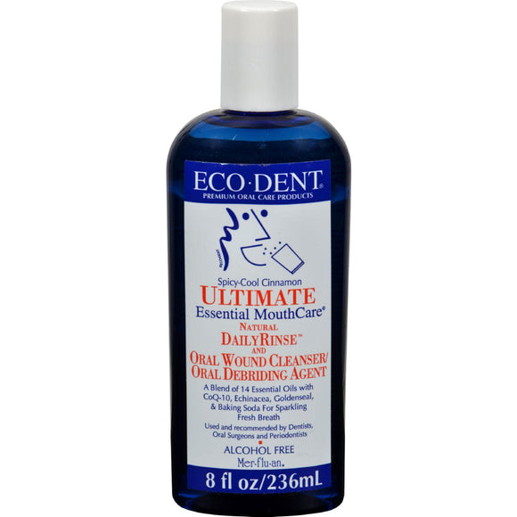 Eco-dent Dailyrinse Mouthrinse - Cinnamon - 8 Oz - Vita-Shoppe.com
