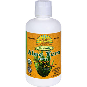 Dynamic Health Organic Aloe Vera Juice Orange Mango - 32 Fl Oz - Vita-Shoppe.com