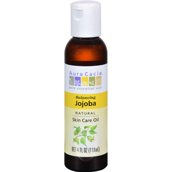 Aura Cacia Jojoba Natural Skin Care Oil - 4 Fl Oz - Vita-Shoppe.com