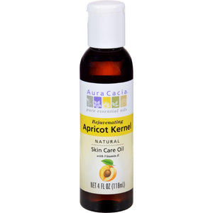 Aura Cacia Natural Skin Care Oil Apricot Kernel - 4 Fl Oz - Vita-Shoppe.com