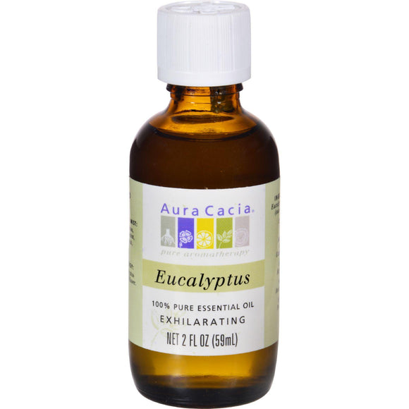 Aura Cacia Essential Oil Eucalyptus Pure - 2 Fl Oz - Vita-Shoppe.com